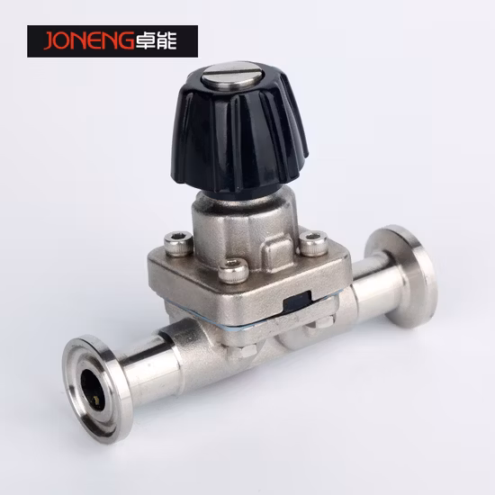 Sanitary Manual Clamped Stainless Steel Diaphragm Valve for Pharmacy