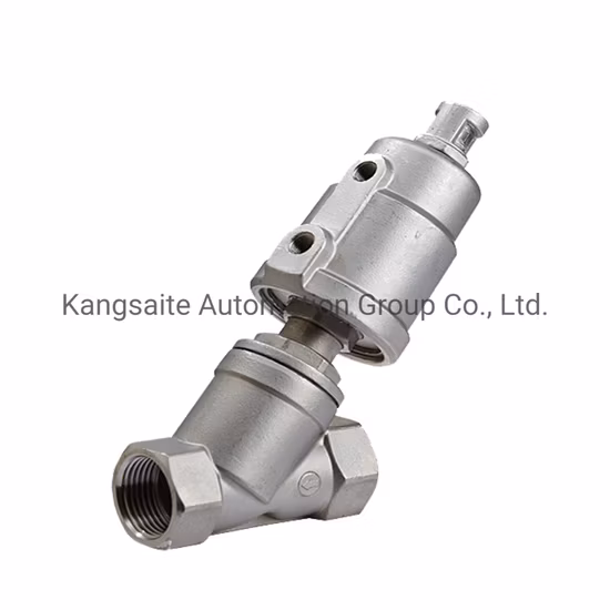 Kst Ordinary Temperature CE, ISO, Dnv Seat Pneumatic Angle Piston Valve