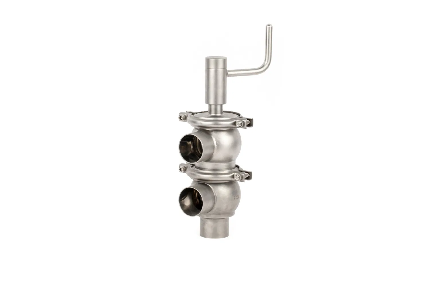 Sanitary Stainless Steel Wrench Handle Manual Divert Seat Valve