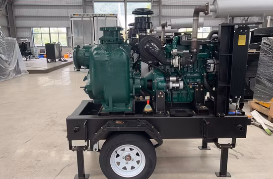 Water Pumps for Movable Emergency Flood Control Diesel Engine Self Priming Dewatering Industry Irrigation