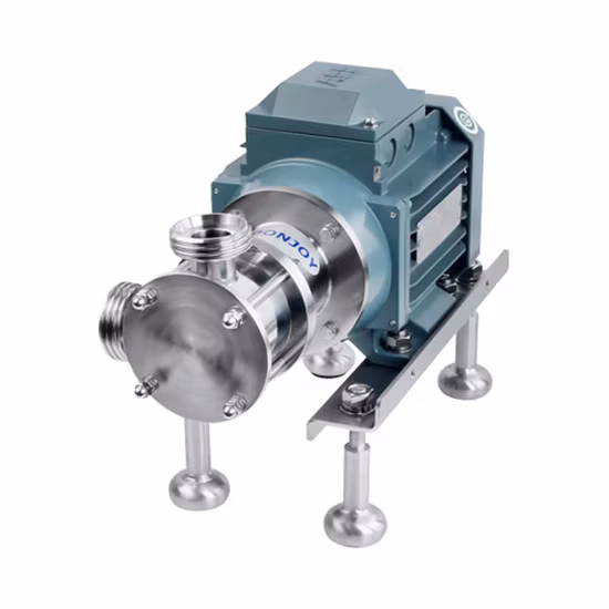 Flexible FKM Impeller Stainless Steel 316L Water Pump SMS Threaded