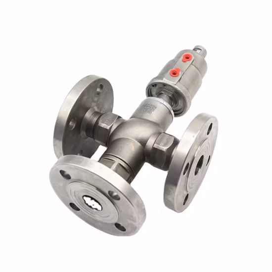 High Quality Angle Seat Valve with SS304 316 Pneumatic Actuator