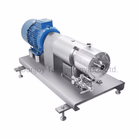 SS316L Homogeneous Multi-Stage Emulsifying Mixing Pump with Stainless Steel Impeller