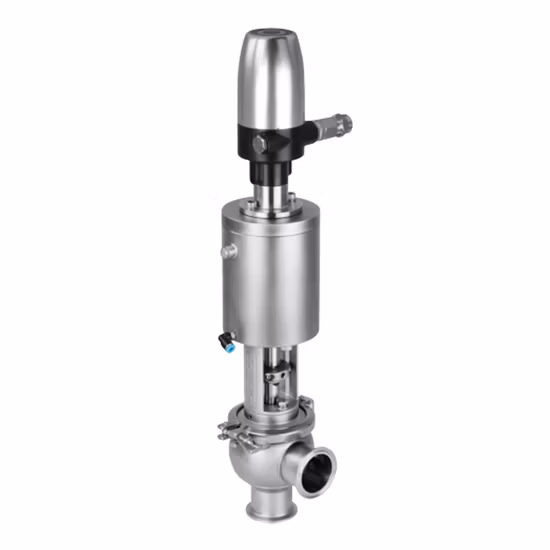 Stainless Stee Three Seat Divert Seat Valve Clamped With Control Head