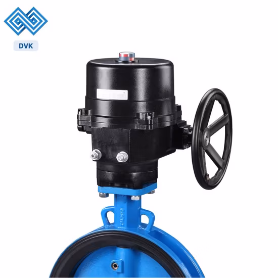 Gearbox Switch Box Double Acting Actuator Soft Seat Wafer or Flanged Butterfly Valve with Pneumatic Actuator