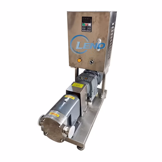 Leno Price Food Grade Stainless Steel Rotor Pump Syrup Shampoo Chocolate High Viscosity Liquid Thick Viscous Material Transfer Rotary Pump Sanitary Lobe Pump
